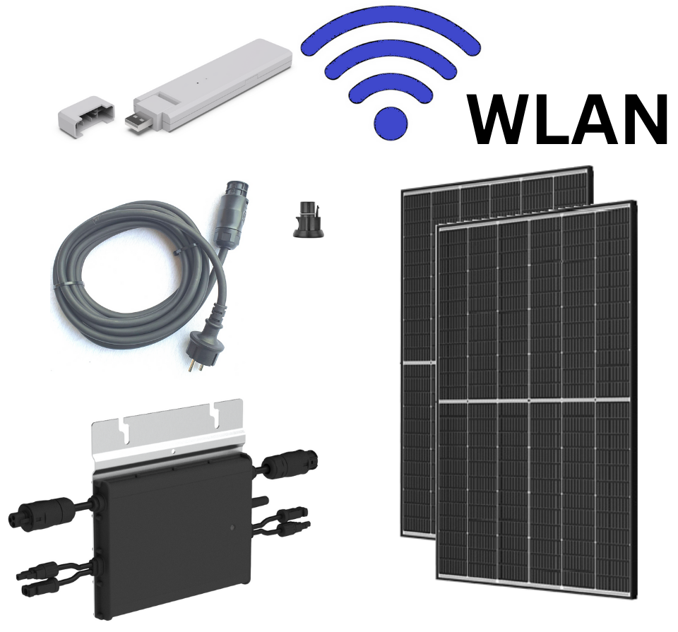 600W / 840Wp Balkonkraftwerk Mit WLAN, Hoymiles HM-600 Und 2x 420W ...